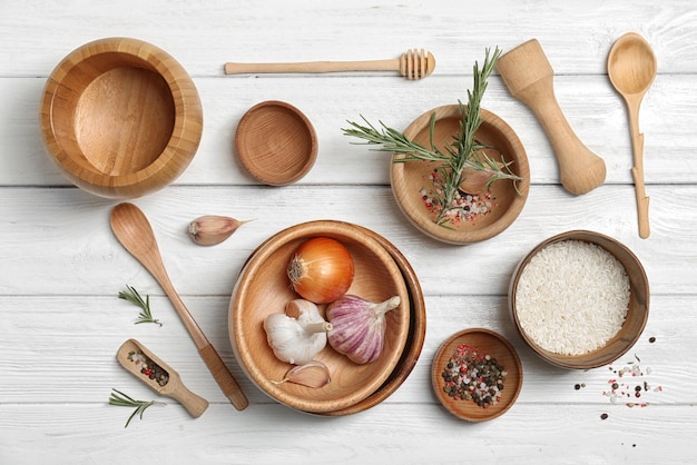 Zestaw składników na stole